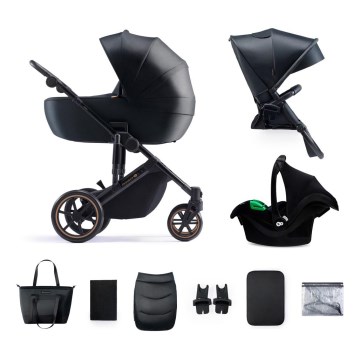 KINDERKRAFT SELECT - Combination stroller 3in1 PRIME 2 Premium Venezian black + car seat