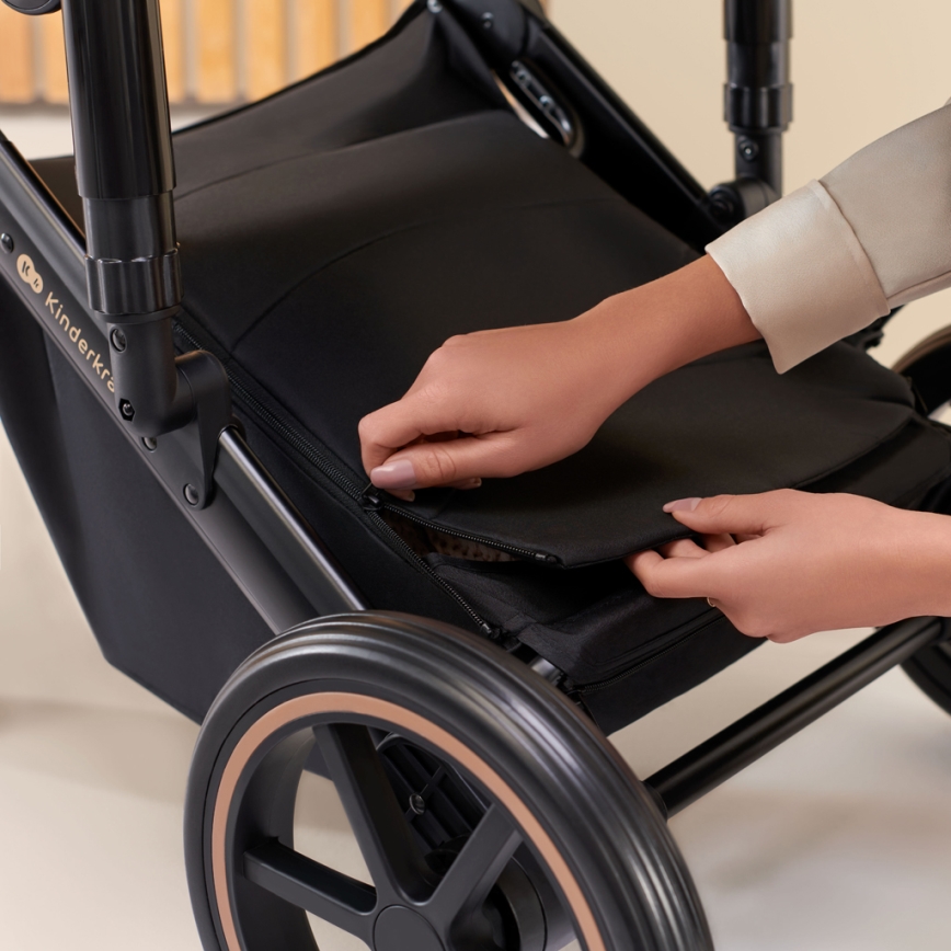 KINDERKRAFT SELECT - Combination stroller 3in1 PRIME 2 Premium Venezian black + car seat