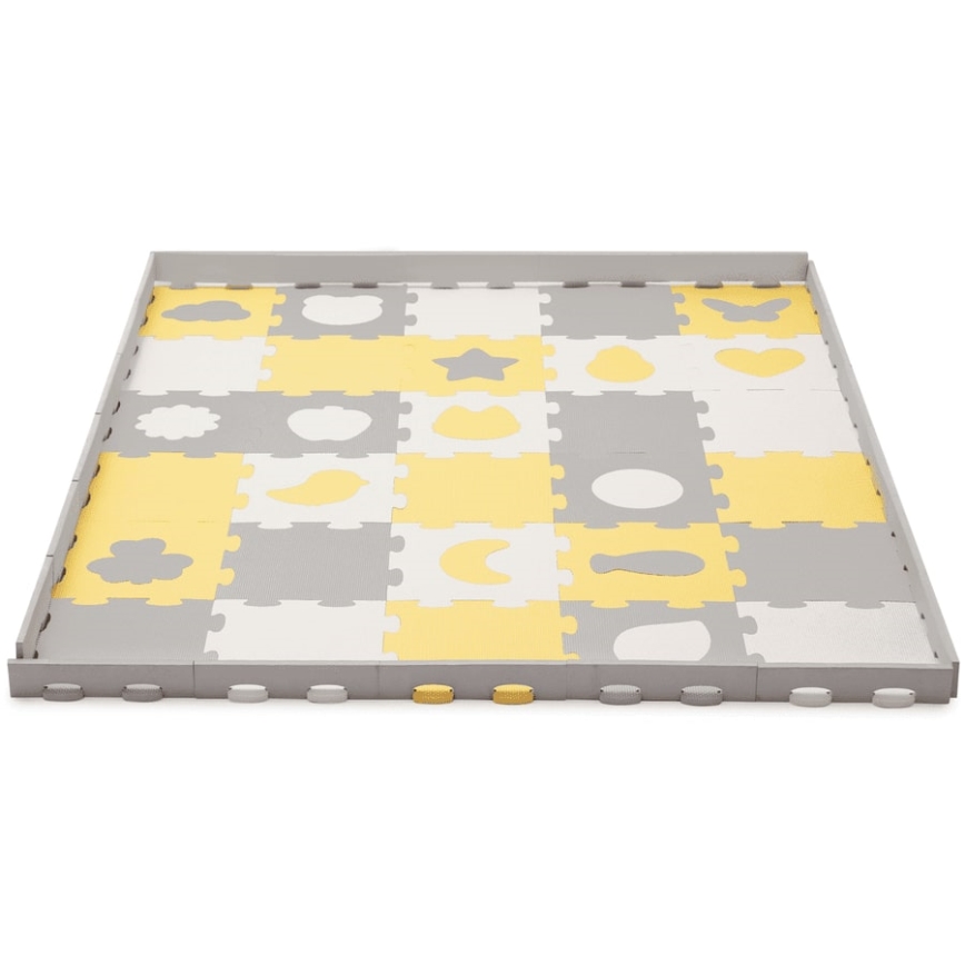 KINDERKRAFT - Foam puzzle LUNO 30pcs grey/yellow