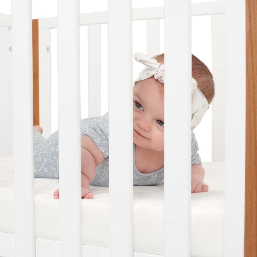 KINDERKRAFT SELECT - KOYA 4-in-1 Premium Baby Crib, Beech/Pine
