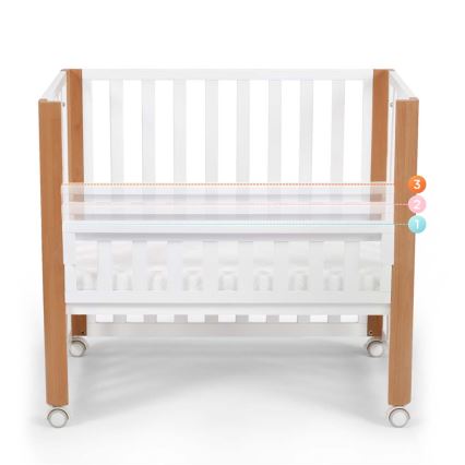 KINDERKRAFT SELECT - KOYA 4-in-1 Premium Baby Crib, Beech/Pine