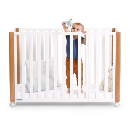 KINDERKRAFT SELECT - KOYA Premium 4-in-1 Baby Crib Beech/Pine