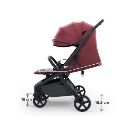 KINDERKRAFT SELECT - NUBI 3 Sport Stroller, Dark Ruby