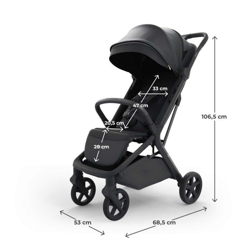 KINDERKRAFT SELECT - NUBI 3 Sport Stroller Midnight Black