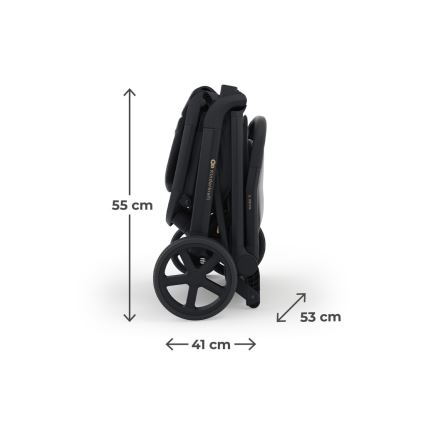 KINDERKRAFT SELECT - NUBI 3 Sport Stroller Midnight Black