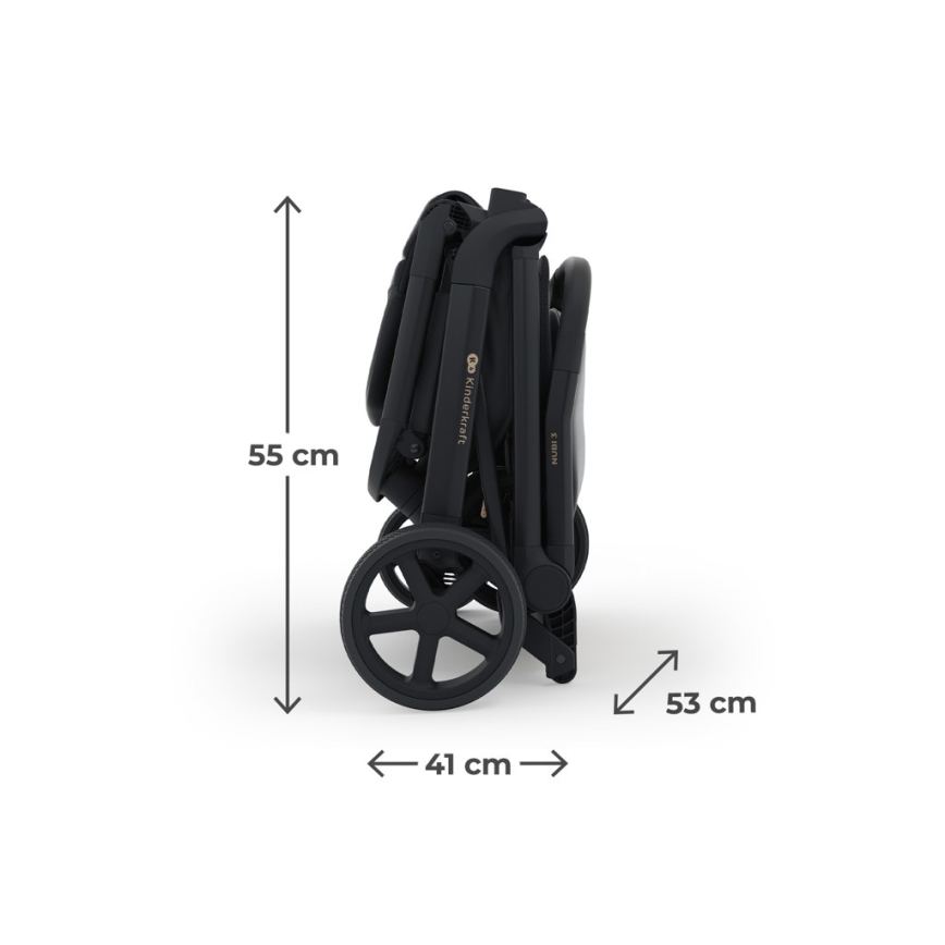 KINDERKRAFT SELECT - NUBI 3 Sport Stroller Midnight Black