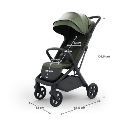 KINDERKRAFT SELECT - NUBI 3 Sport Stroller, Mystic Green
