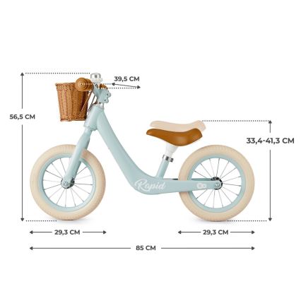 KINDERKRAFT SELECT - Push bike RAPID2 Blue breeze