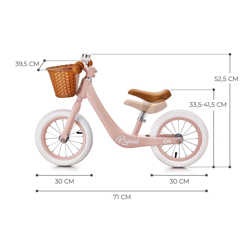 KINDERKRAFT SELECT - Push bike RAPID2 pink