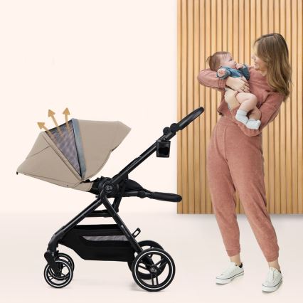 KINDERKRAFT SELECT - Sport Stroller YOXI Sand Beige