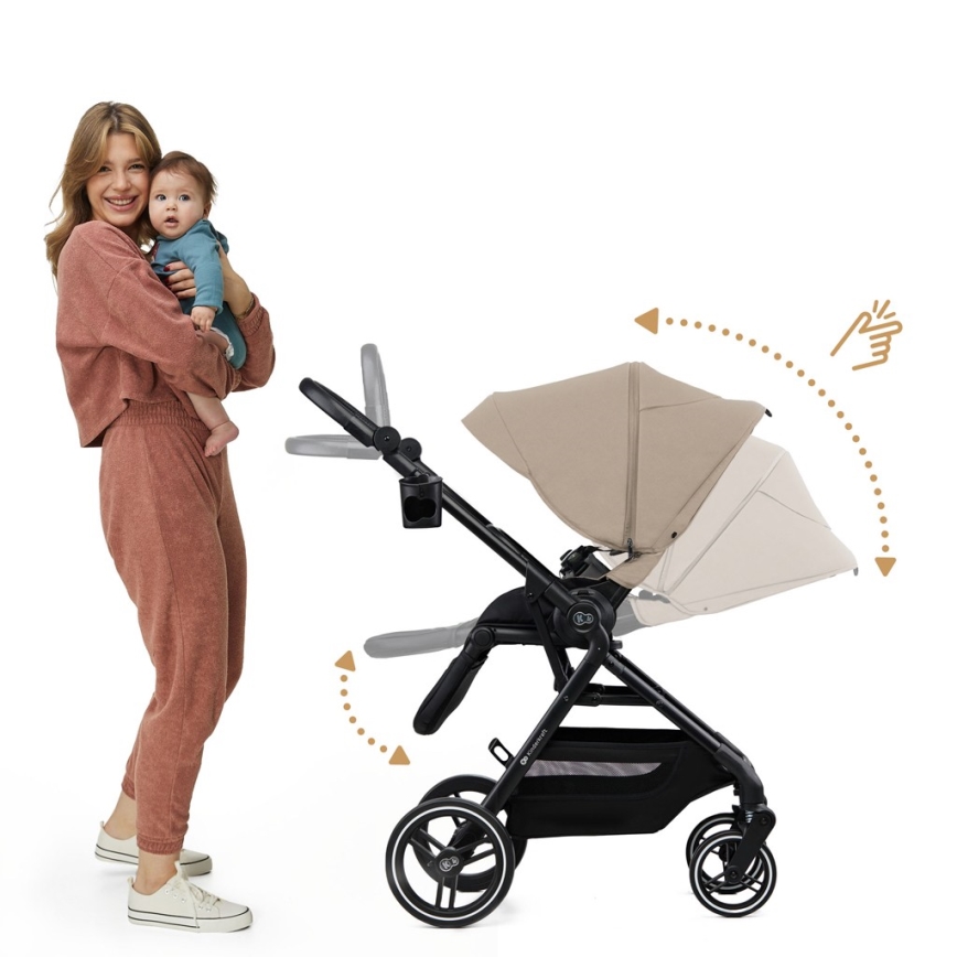 KINDERKRAFT SELECT - Sport Stroller YOXI Sand Beige