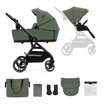 KINDERKRAFT SELECT - Stroller 2in1 YOXI Mystic green