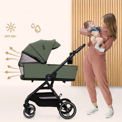 KINDERKRAFT SELECT - Stroller 2in1 YOXI Mystic green