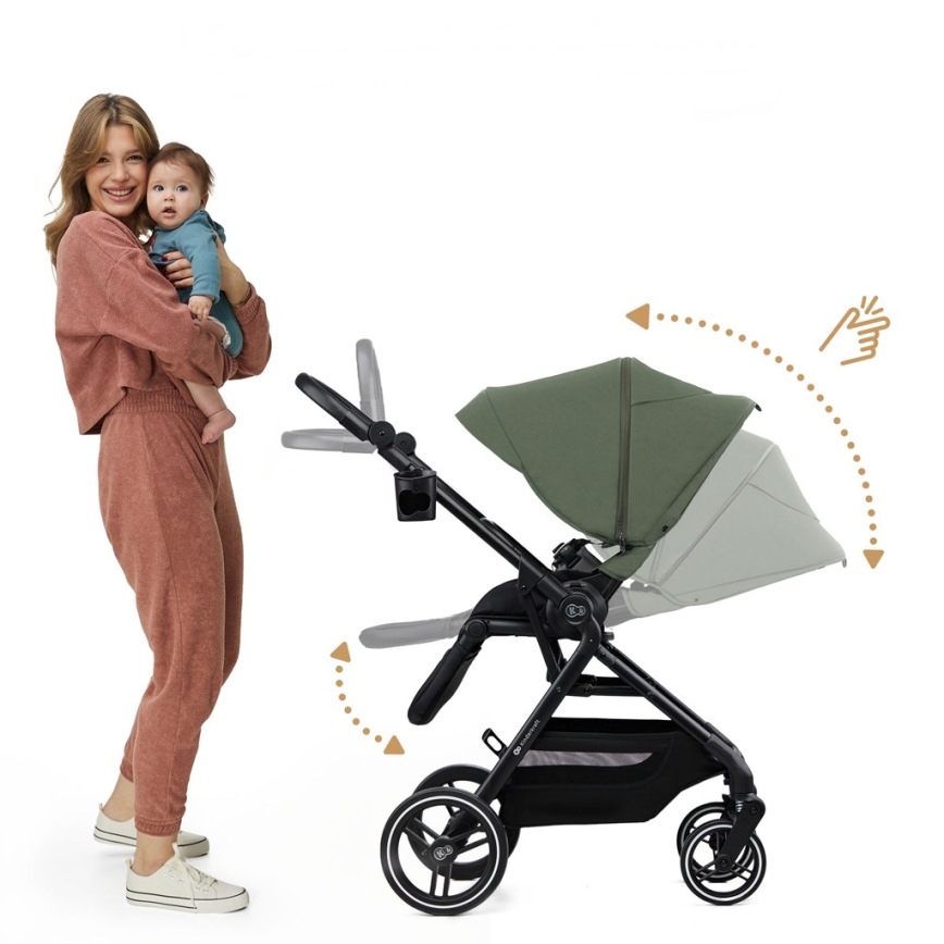 KINDERKRAFT SELECT - Stroller 2in1 YOXI Mystic green
