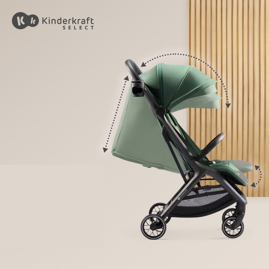 KINDERKRAFT SELECT - Stroller NUBI 2 green