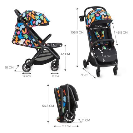 KINDERKRAFT SELECT - Stroller NUBI 2 Happy shapes