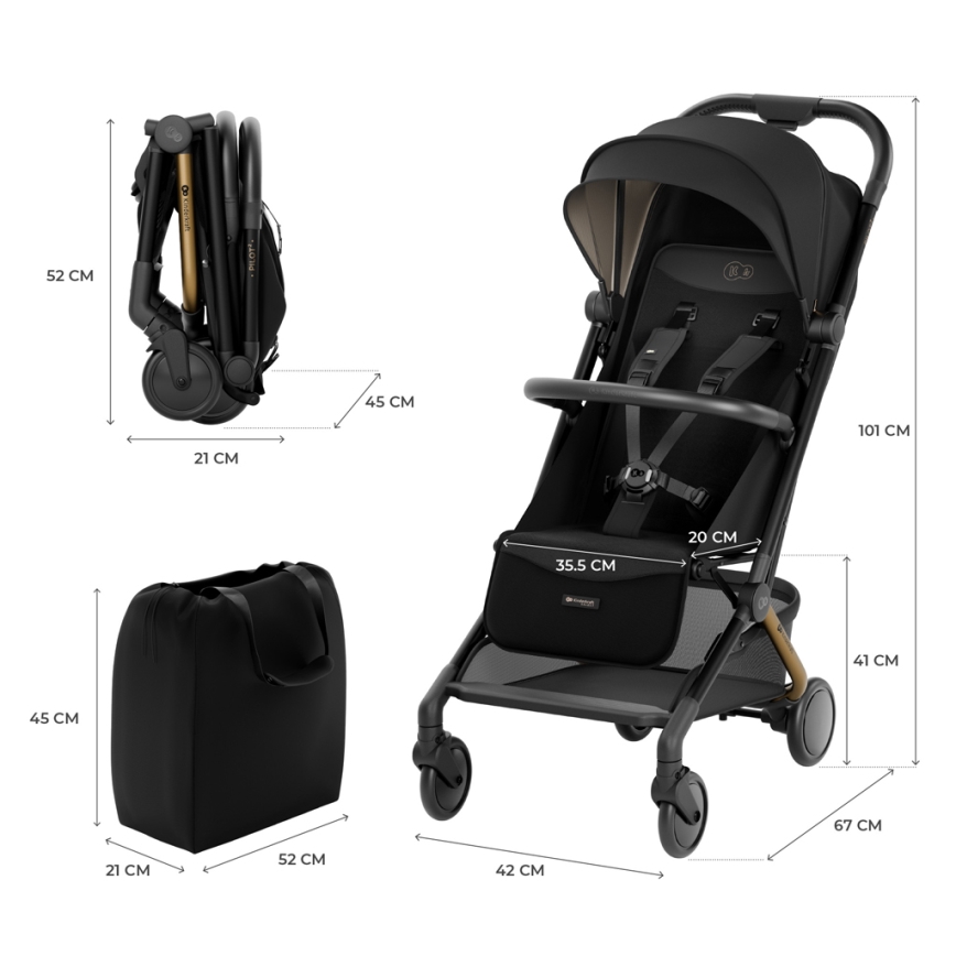 KINDERKRAFT SELECT - Stroller PILOT 2 black