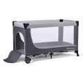 KINDERKRAFT SELECT - Travel crib LEODY grey
