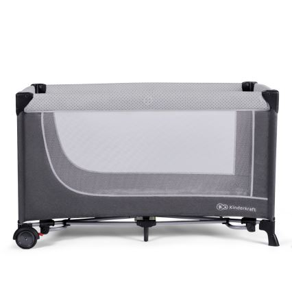 KINDERKRAFT SELECT - Travel crib LEODY grey