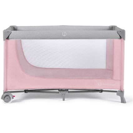 KINDERKRAFT - Travel crib LEODY pink