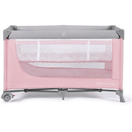 KINDERKRAFT - Travel crib LEODY pink