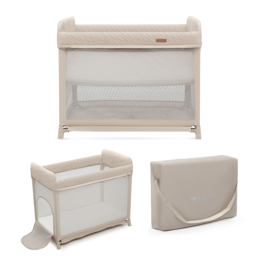 KINDERKRAFT SELECT - Travel crib MOON DREAM beige