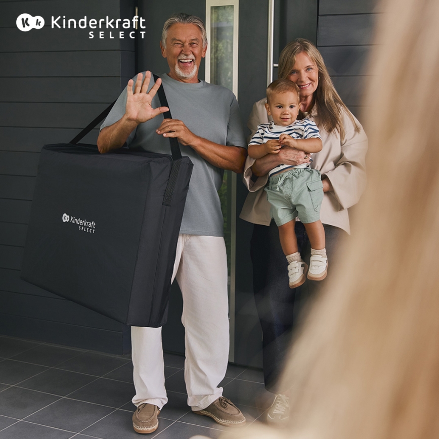 KINDERKRAFT SELECT - Travel crib MOON DREAM black