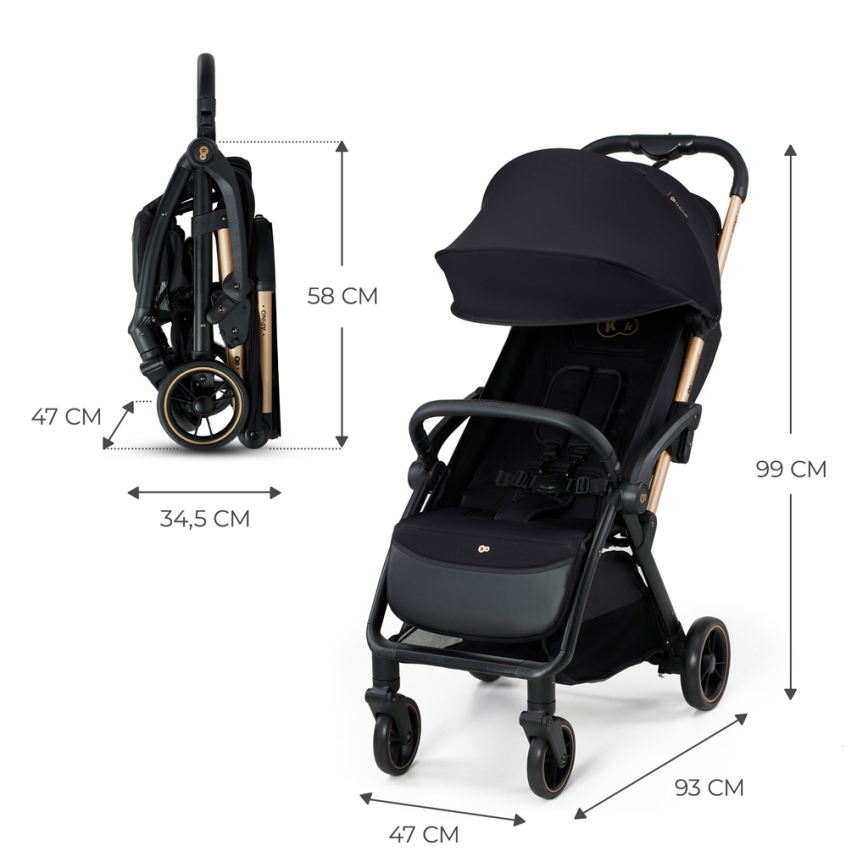 KINDERKRAFT - Stroller APINO black