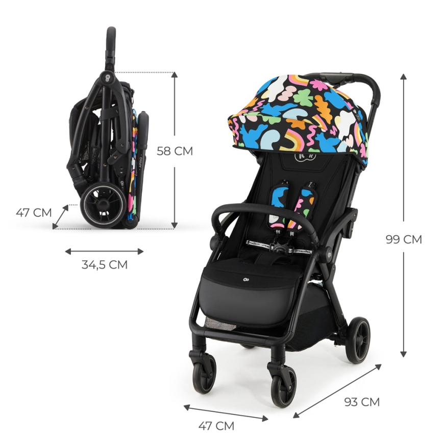 KINDERKRAFT - Stroller APINO colorful