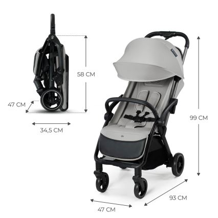 KINDERKRAFT - Stroller APINO grey