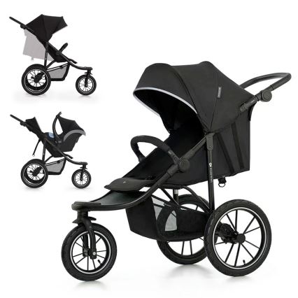 KINDERKRAFT - Stroller HELSI2 black