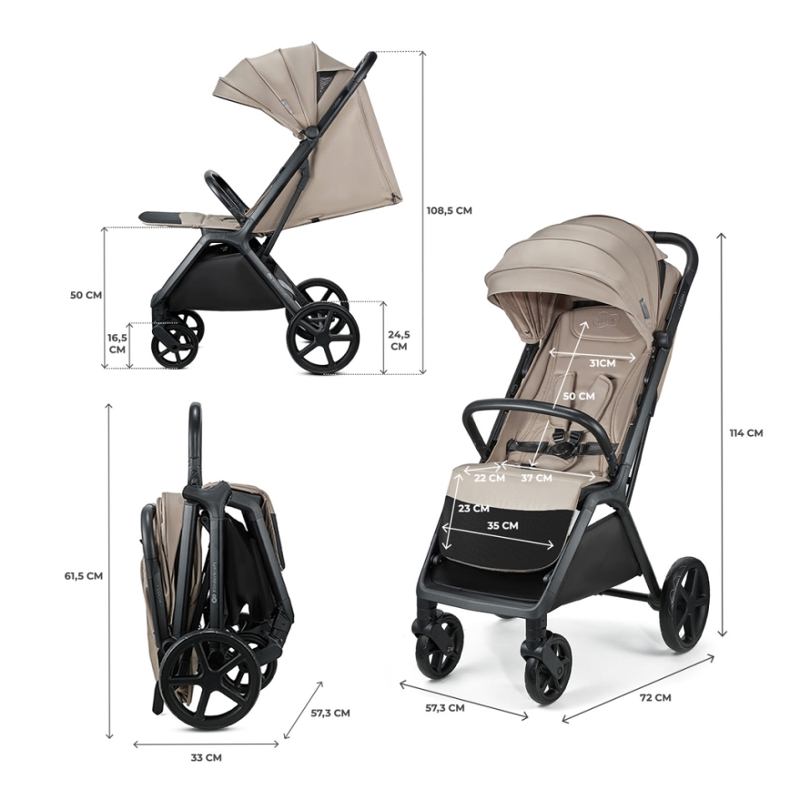 KINDERKRAFT - Stroller LOOM beige