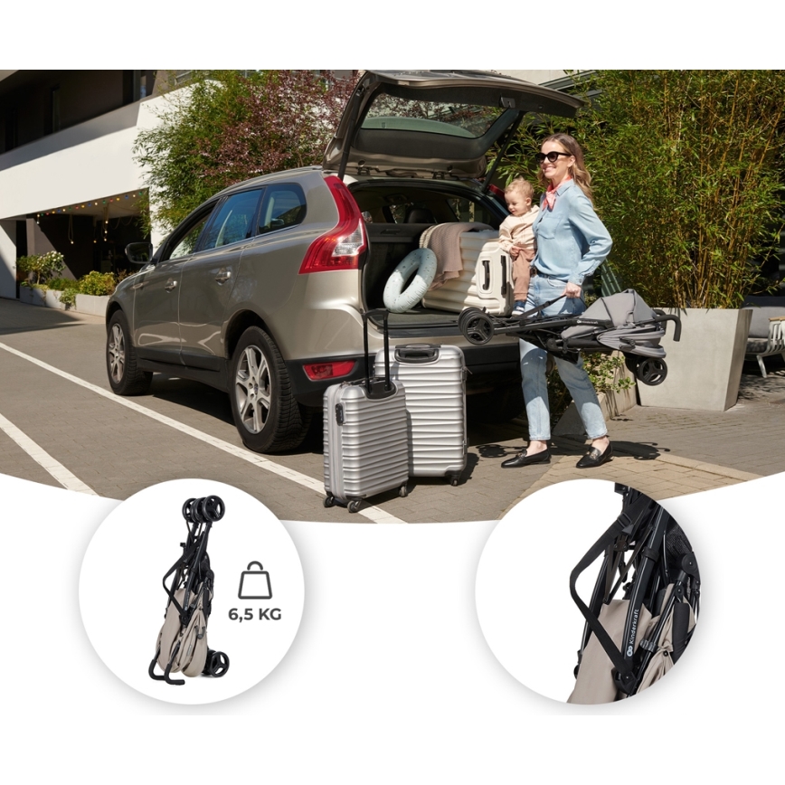 KINDERKRAFT - Stroller TIK beige