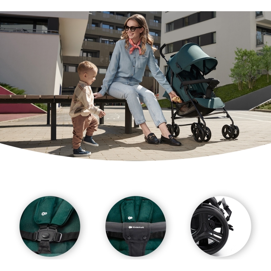 KINDERKRAFT - Stroller TIK Green forest