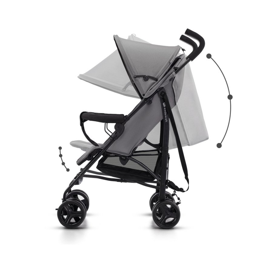 KINDERKRAFT - Stroller TIK Stone grey