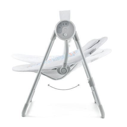 KINDERKRAFT - SWINGEE Baby Swing with Melody, Grey, 4xAAA/230V