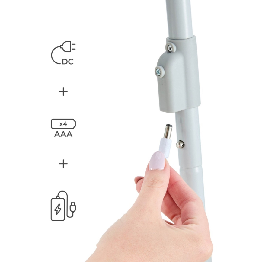 KINDERKRAFT - SWINGEE Baby Swing with Melody, Grey, 4xAAA/230V