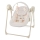 KINDERKRAFT SWINGEE Baby Swing with Music, Beige, 4xAAA/230V