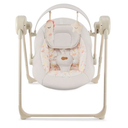 KINDERKRAFT SWINGEE Baby Swing with Music, Beige, 4xAAA/230V