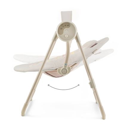 KINDERKRAFT SWINGEE Baby Swing with Music, Beige, 4xAAA/230V