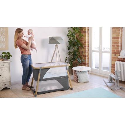 KINDERKRAFT - Travel crib 4in1 SOFI grey