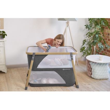 KINDERKRAFT - Travel crib 4in1 SOFI grey