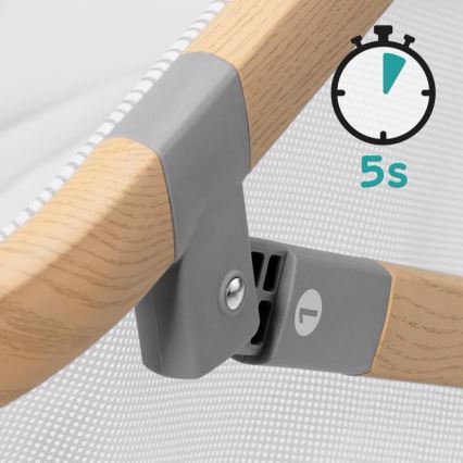 KINDERKRAFT - Travel crib 4in1 SOFI grey