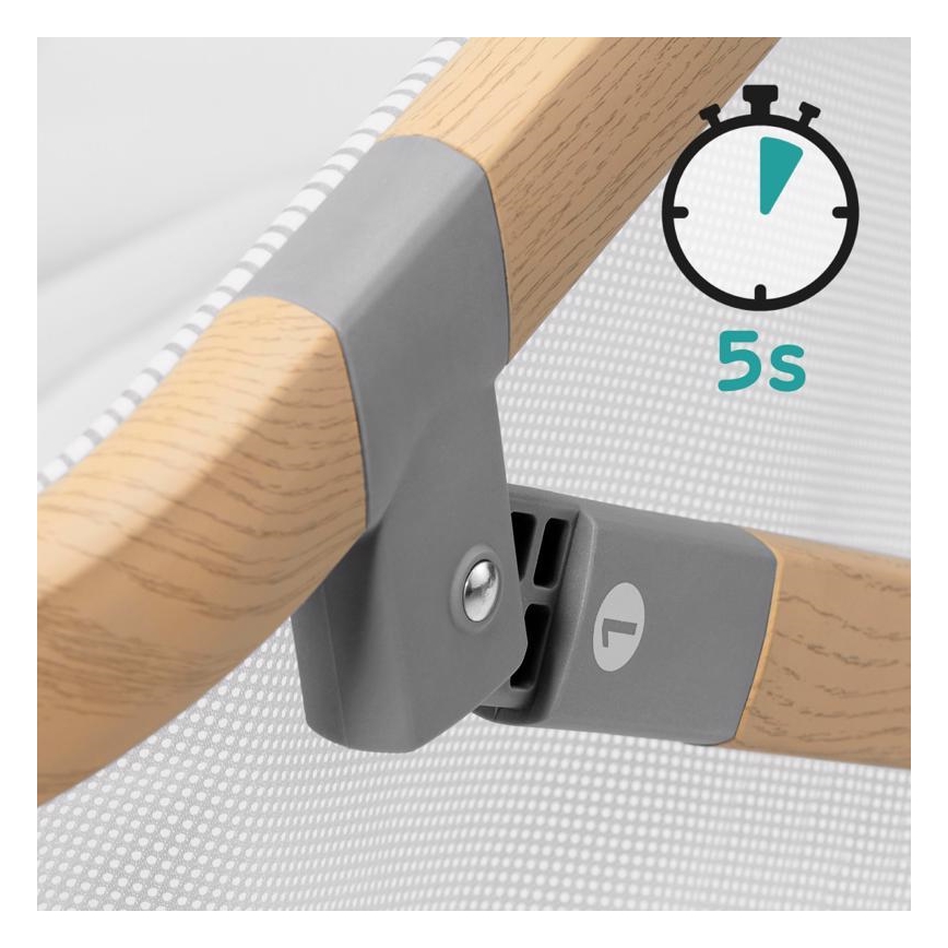 KINDERKRAFT - Travel crib 4in1 SOFI grey