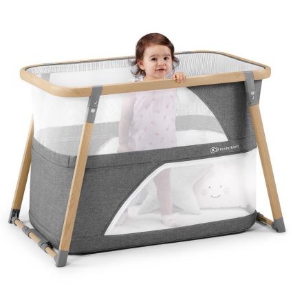 KINDERKRAFT - Travel crib 4in1 SOFI grey