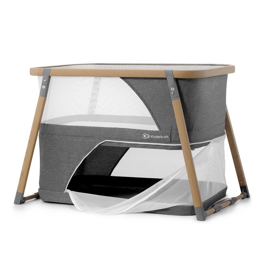 KINDERKRAFT - Travel crib 4in1 SOFI grey