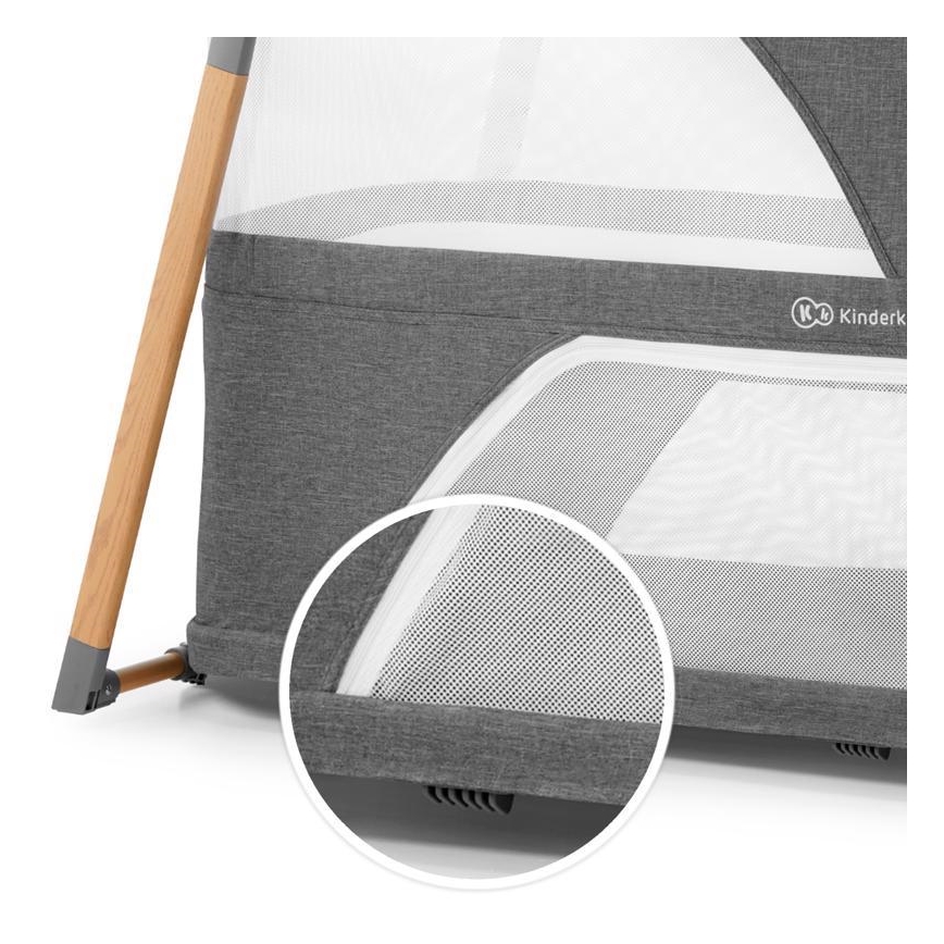 KINDERKRAFT - Travel crib 4in1 SOFI grey