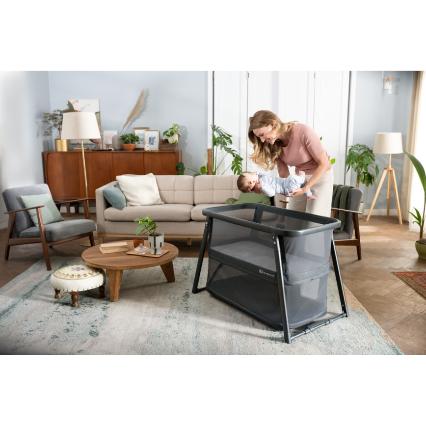 KINDERKRAFT - Travel crib 4in1 SOFI PLUS dark grey