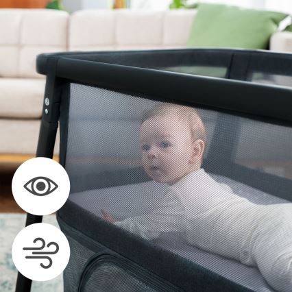 KINDERKRAFT - Travel crib 4in1 SOFI PLUS dark grey