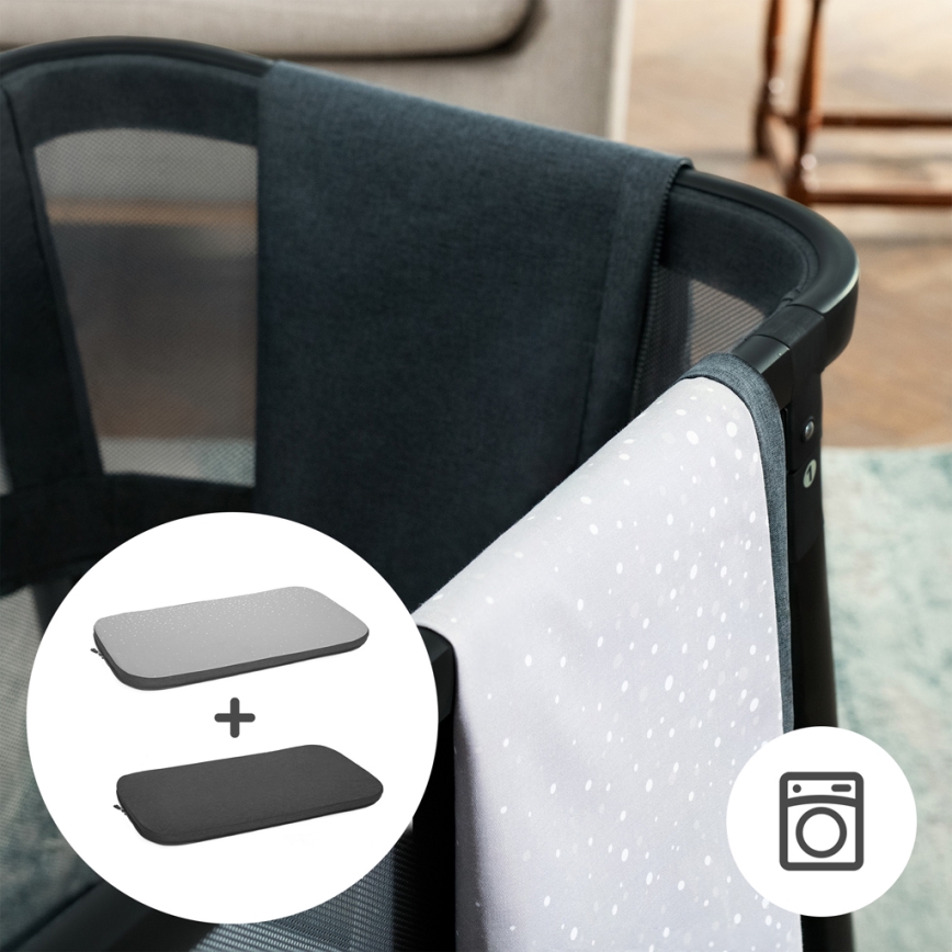 KINDERKRAFT - Travel crib 4in1 SOFI PLUS dark grey